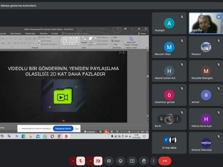 Fatih Bal ile Online Linkedin Eğitimimiz