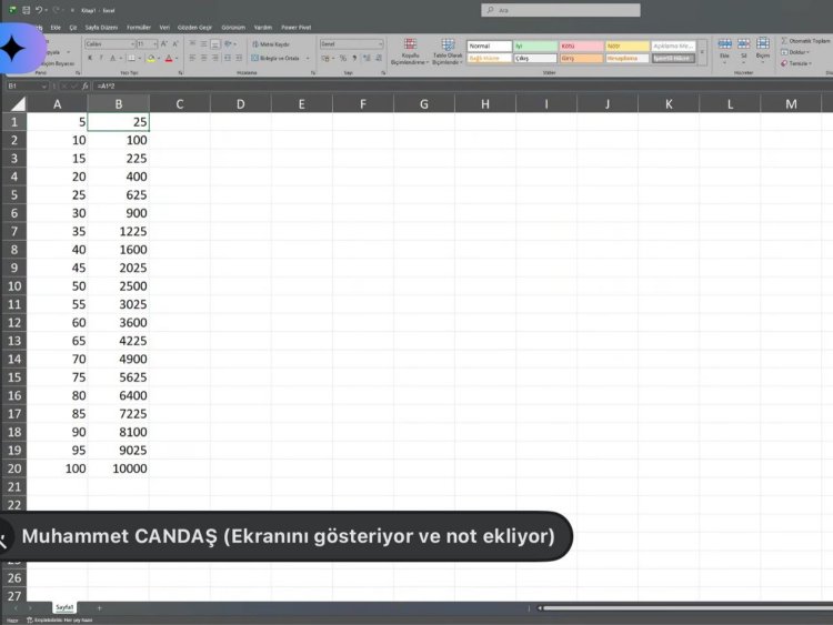 Excel Eğitimi : Muhammet Candaş